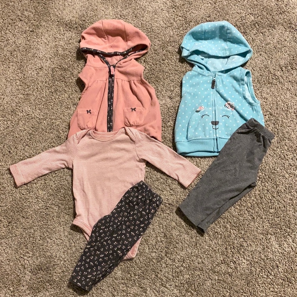 Soft Fleece Vest Set